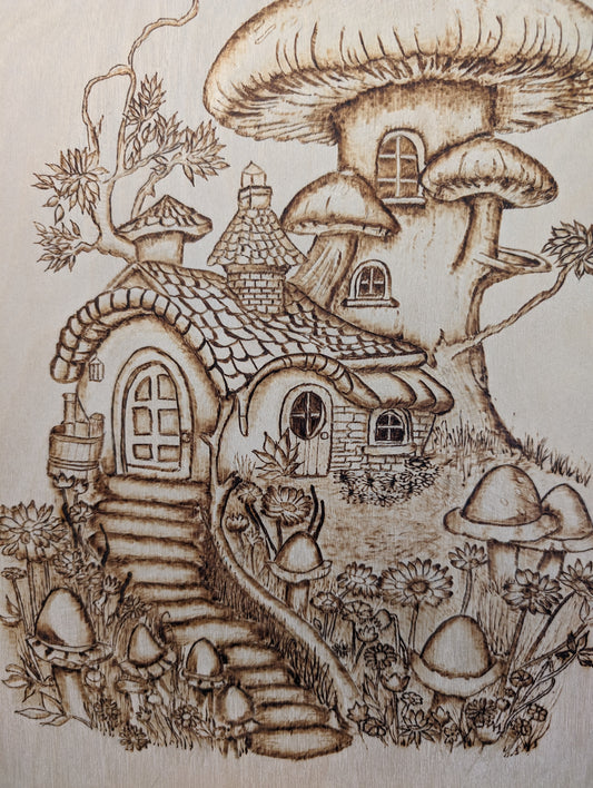 Fantasy mushroom house
