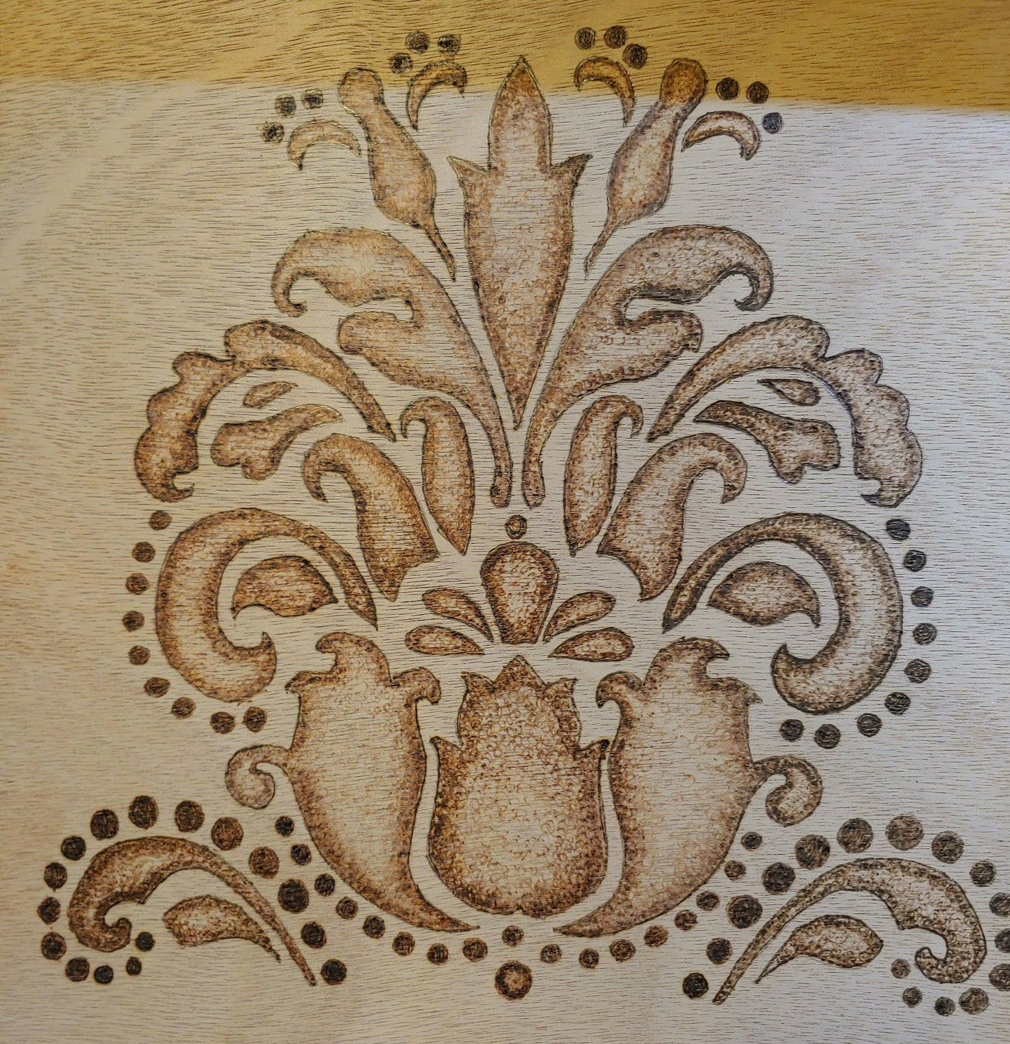 Beautiful Abstract Flowers and Flourishes #2 Wood Burning (Pyrography)